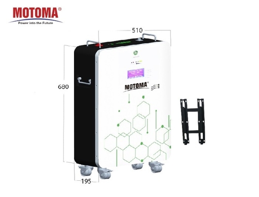 Pacchetto fissato al muro della batteria di MOTOMA 200Ah 48V LiFePO4 per fuori il sistema solare residenziale di griglia