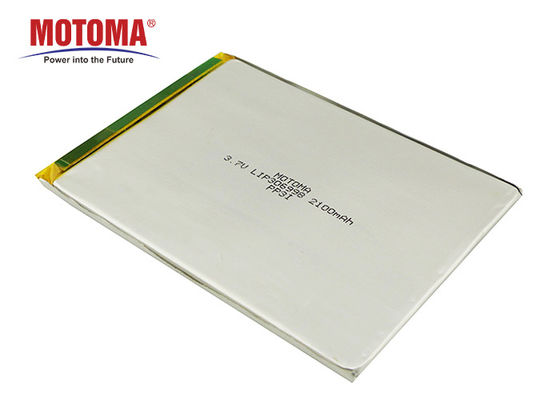 La batteria 3.0*69*98mm del polimero del litio delle batterie 3.7V 2100mAh Rechargable di Motoma per i dispositivi di IOT ha personalizzato le batterie