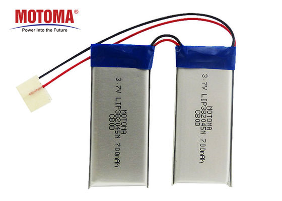Batteria ad alta temperatura ricaricabile LIP382045 3.7V 700mAh per il dispositivo di IOT