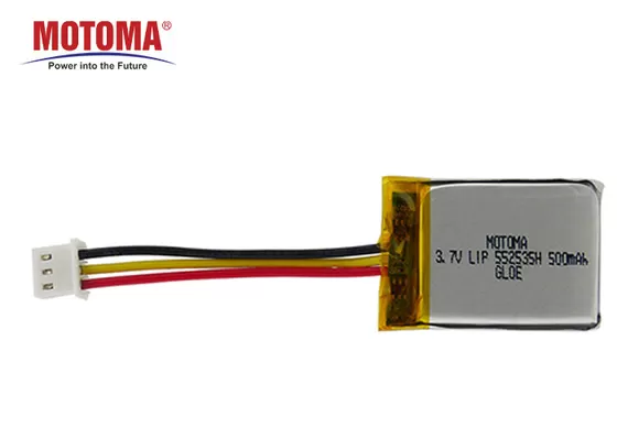 Tempo ad alta temperatura dello scaffale da 1 anno 500mah della batteria 552535 dell'inseguitore di GPS della flotta